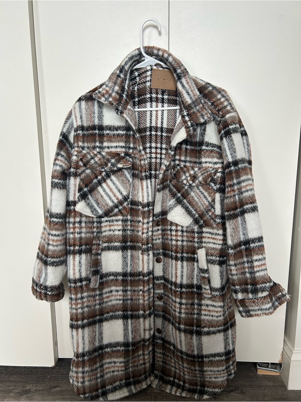 Plaid Shacket Coat